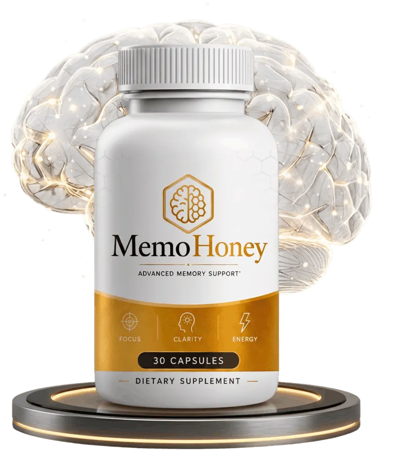 MemoHoney advanced memory support capsule bottle